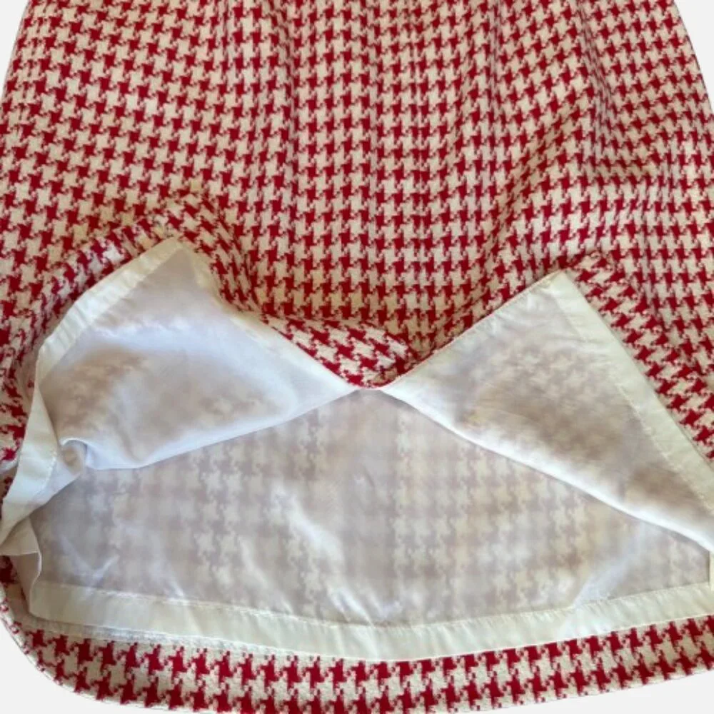 Vintage Christian Dior Houndstooth Christmas Dinner Gala Skirt Suit (Size 12) - Picture 16 of 16